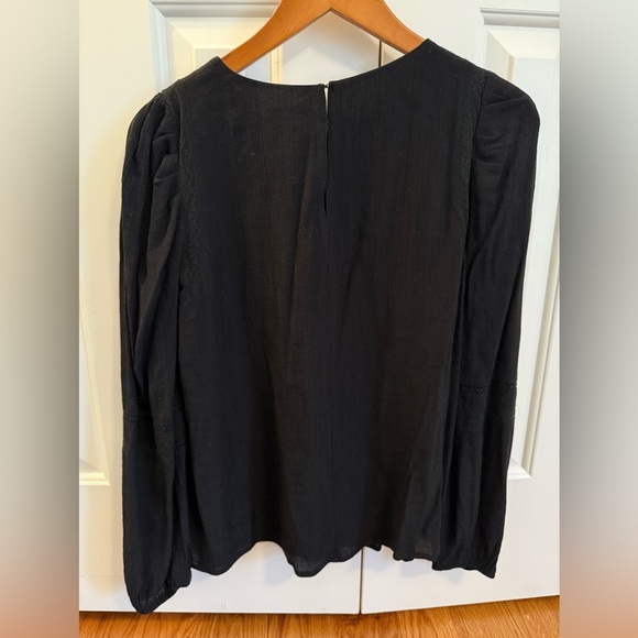 GREYLIN Miriam Pouf Sleeve Inset Trim Blouse size Small - Picture 10 of 13